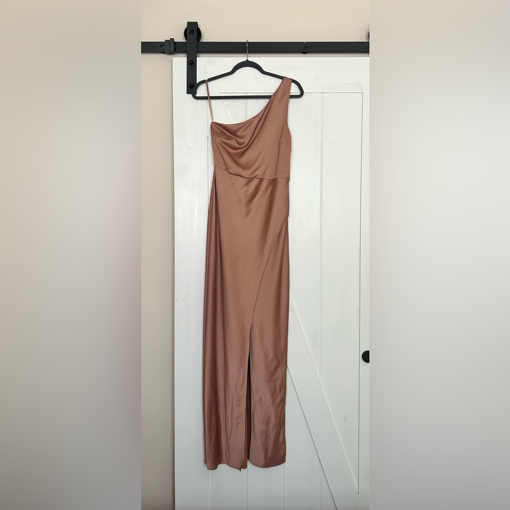 BHLDN Copper Satin Gown